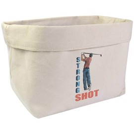 Large 'Perfect Strike, Golf Glory' Canvas Organiser/Storage Bag (OR00032622)