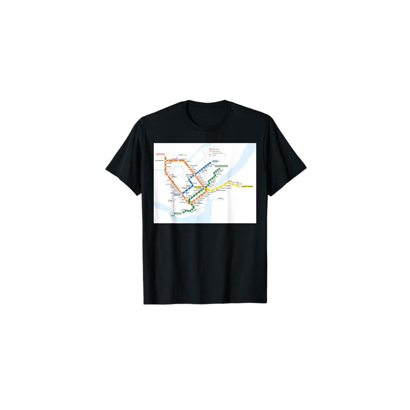 Montreal subway map - Canada T-Shirt