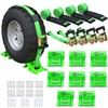 Trekassy Wheel Chock Tie-Down Kit with Rubber Blocks, (4,400lb Break