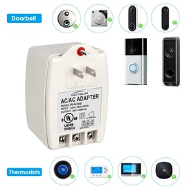 24VAC 40VA Plug in Transformer,Doorbell Transformer Compatible with All of Doorbell，Nest, Ecobee, Sensi and Honeywell Thermostat