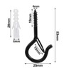 Pack of 6 Screw Hooks for Screwing Hook Screws Ceiling