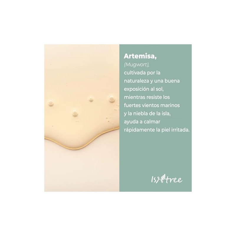 ISNTREE Ampolla Facial Mugwort Calming Ampoule - Coreana con Artemisa