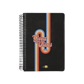 Liderpapel Zante Spiral Planner 15 x 21 cm 2024 Black Paper 70 g