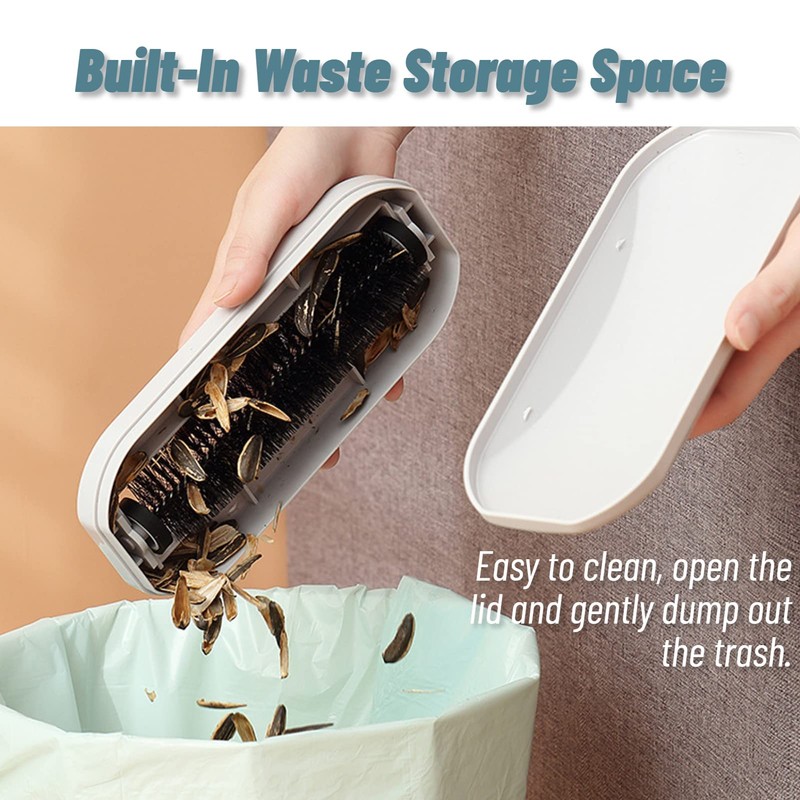 Handheld Crumb Sweeper, Carpet Sweeper Cleaner with Garbage Collection Nutshell