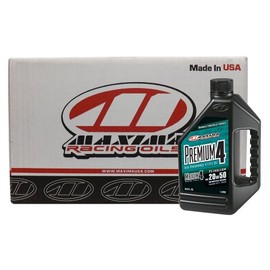 Maxima CS35901-12PK Premium4 20W-50 Motorcycle Engine Oil - 1 Liter Bottle, (Case of 12)