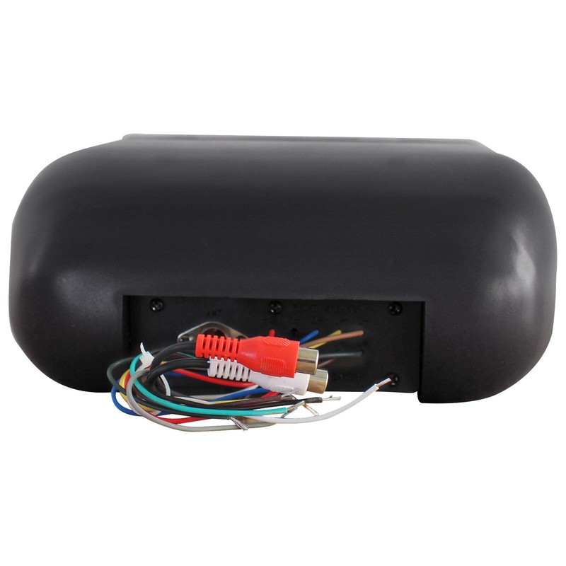 Rockville RMH200B Single DIN Marine Receiver Waterproof Gimbal Housing Black