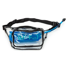HY-FAN Handy On-The-Go Stadium Approved Pack with Multiple Secure Pockets, 17 Fluid Ounce Capacity - Clarity Clear