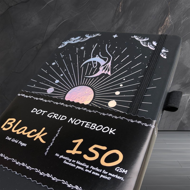 BUKE Dotted Journal - 150gsm Black Paper - 5 *
