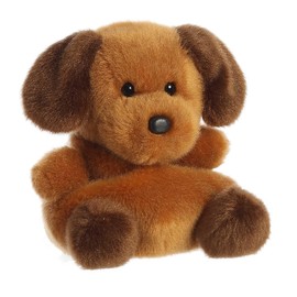 Aurora® Adorable Palm Pals™ Ruff Ruff Puppy™ Stuffed Animal - Fun Collectible Plush for Kids and Adult Collectors - Perfect for Decorating Rooms and Birthday Gifts - Brown 4.5 Inches