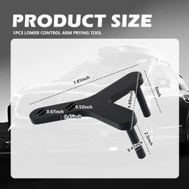 YGDMD Y-Shaped Lower Control Arm Prying Tool,Heavy Duty Control Arm Tool with Dual Interface for Use with 1/2" Ratchet,Rustproof Ball Joint Removal Tools for Easy Disassembly & Repair