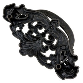 AYLIFU Antique Bronze Cabinet Pull Retro Drawer Handle Dresser Pull Vintage Bronze 4.37×2.44 inches for Wardrobe Coffee Table Kitchen Cabinet Dresser Table Handle 2pcs