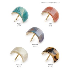 JewelVOX Pony Hook, Hair Accessories, Marble Pattern, Women's, Simple, Arrangement, Cute, Fashionable, Popular, Adult (Purple)