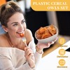 Gejoy 64 Pcs Unbreakable Cereal Reusable Wheat Straw Lightweight Bowls