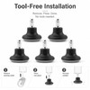 5 Pack Bell Glides Replacement, Chair Feet Low Profile Wheel