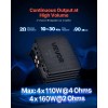 4-Channel Car Audio Amplifier Stable Bridgeable Class D Full Range