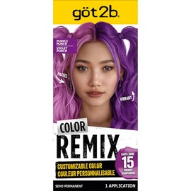 Got2B Got2B Color Remix, Color De Cabello Semipermanente Personalizable, 094 Purple Punch Ponche Morado 2,2 Onzas Líquidas (Paquete De 1)