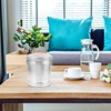 OHPHCALL Mini Trash Can with Lid Bucket Shaped Galvanized Garbage