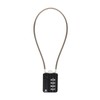 RESET-200 (1 Pack) 4-Digit Combination Flexible Cable Padlock, 12 inch
