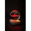 DIGFPWT Shark Crystal Ball Lamp,3.15 inch 3D Shark Crystal Ball