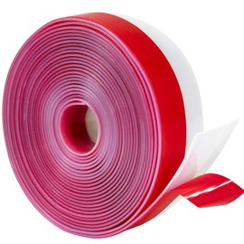 TORRAMI Silicone Door Sweep Draft Stopper 2 inch Width 20 Feet Length,Seal Insulation for Door Under Bottom, Gap, Side, Glass Shower Door, Sliding Door,Transparent