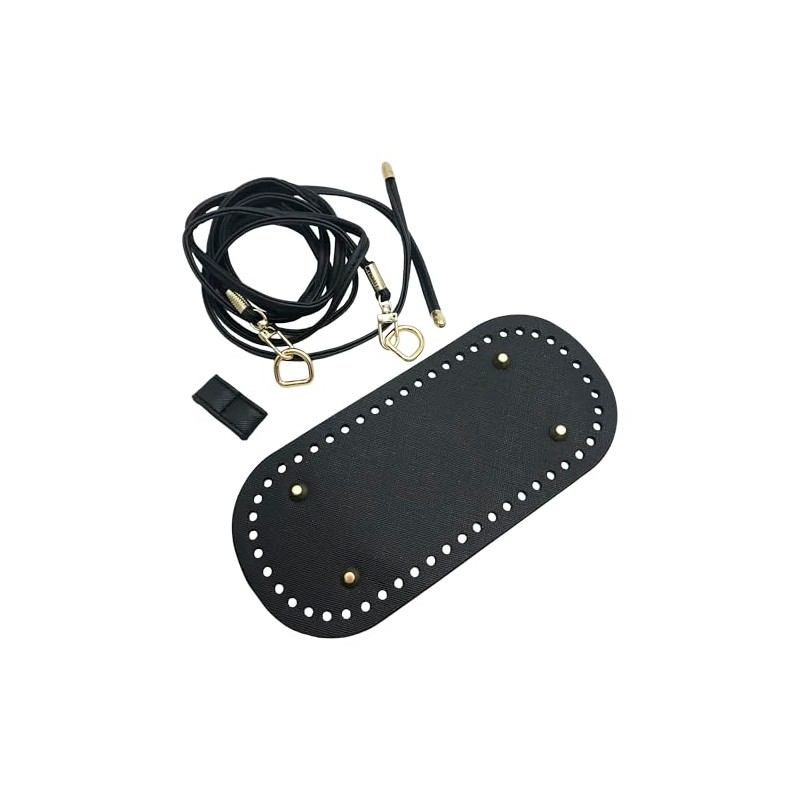 Crochet Bag Making Knitting Kit PU Leather Handle Belt Bag