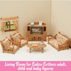 Calico Critters Comfy Living Room Set - Toy Dollhouse Furniture