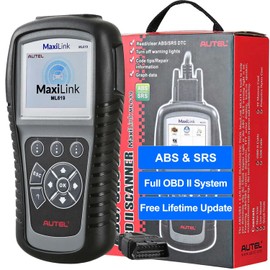 Autel MaxiLink ML619 OBD II Scanner - Same as AL619, ABS & SRS Diagnostic Tool for 1996+ Vehicles, Up of AL519 ML519, Code Reader with Live Data & Troubleshooting Tips