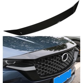 Birbenben Fit for Mazda CX 50 2025 2024 2023 Accessories, Glossy Black Hood Bonnet Cover Trim Low Profile Hood Bug Deflector Shield Front Bumper Stone Guards Protection for CX50 CX-50 Hybrid Accessory