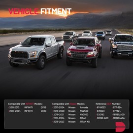 BDFHYK Throttle Body Compatible with 2011-2013 INFINITI QX56 2014-2024 QX80 2017-2024 Nissan Armada 2018-2020 NV2500 2018-2021 NV3500 2017-2024 TITAN 2016-2023 TITAN XD Replaces 67-0023