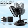 RamPro Portable Desk and Clip on Fan, 6 Inch Fans