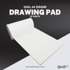 Quill A4 Drawing Pad, 125gsm, 30 Sheets, Portrait Orientation