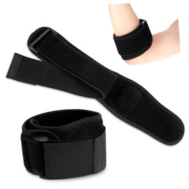 BESPORTBLE 4Pcs Elbow Pads arm Bands Elbow Protector Tennis Elbow Brace for Women Elbow Brace for tendonitis and Tennis Elbow Adjustable Elbow Fixing pad Golf Miss ok Cloth Pressurize