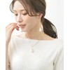 Vingtaine P5005 Baroque Pearl Style Long Chain Earrings, Titanium Post,