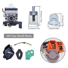 Carburetor Air Filter Cover Housing Fuel Line Grommet For Honda GX35 GX 35 1.3HP 4-Stroke Mini Gas Motor Engine Strimmer Cutters