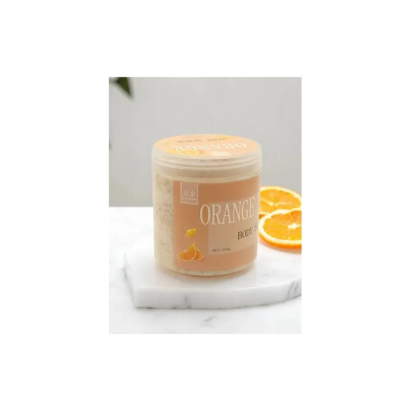 Exfoliante Corporal Hidratante Natural Naranja Y Cafe 550g