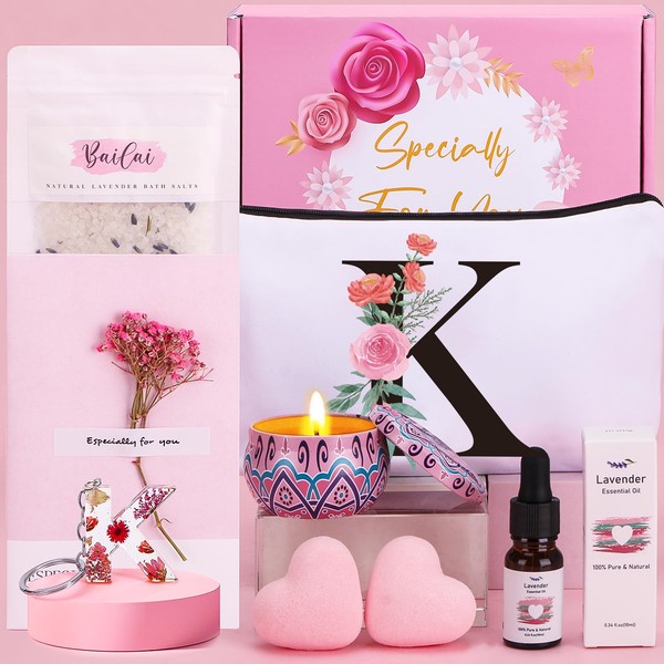 Pamper Gifts for Women, Personalized Birthday Gifts for Women Her Unique Self Care package for Her Pamper Hampers Kit for Women, Relaxation Spa Gifts Sets Birthday Gifts Ideas for Women Best Friend