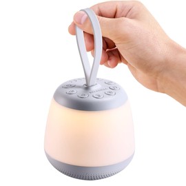 Upgraded Travel White Noise Sound Machine for Baby Adult, Portable Sleep Machine with Night Light and 21 Soothing Sounds, Timer and Memory Function, for Home Office Yoga Meditation Relaxing