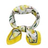allydrew Satin Neckerchief Square Scarf 26.5 x 26.5 Inches, Lemons