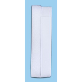 PARODI & PARODI Genäht Rissband, Polyurethan (PU), weiß/schwarz, 20x9x1 cm