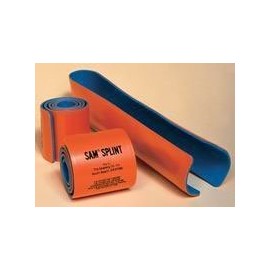 1410 Splint Flatfold Sam Aluminum 4.25x18" Foam Orange/Blue Part# 1410 by The Seaburg Co, Inc Qty of 1 Unit