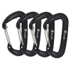 Favofit 12KN Heavy Duty Carabiner Clips, 4 Pack, Small Wiregate