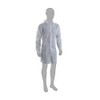 Shield DC02VM Single Non Woven Lab Coat, Medium, White