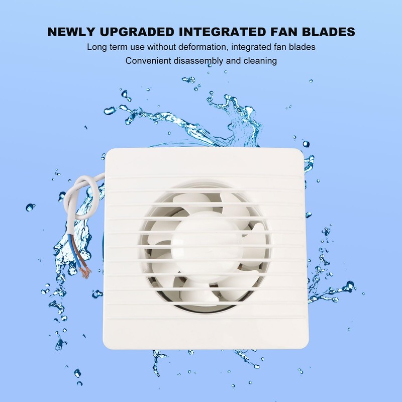 Fdit 4 Inch Wall Mounted Exhaust Fan, ABS Ventilation Fan,