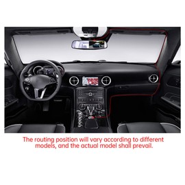 Car Dash Cam Front Rear Camera, FHD Car Dashboard Recorder, Smart Dash Cam with Night Vision GPS Voice Prompt, Motion Detection