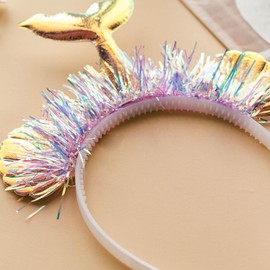 Zundo Headband Set, Mermaid Headband, Princess Girls Hair Bands, Headband with Sequins Hair Accessories