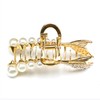 QinGoo Medium Gold Stainless Steel Firm Hair Clip Metal Fish