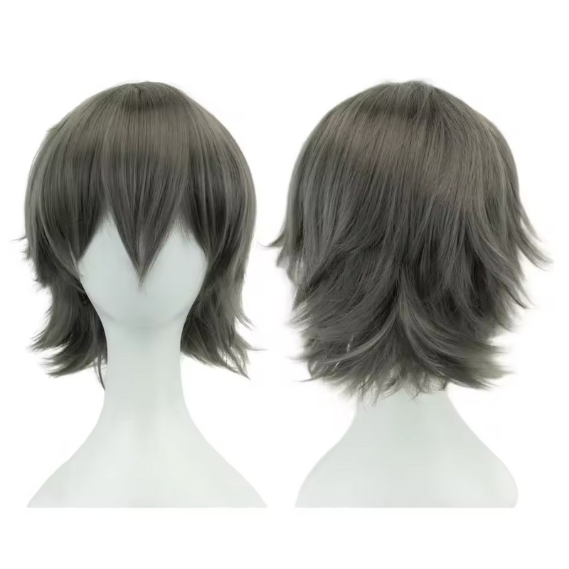 12 Inch Short Bob Wig with Bangs - Synthetic Cosplay