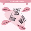 Cluster Eyelashes, Pack of 72 Individual Eyelashes, Eyelash Clusters, DIY