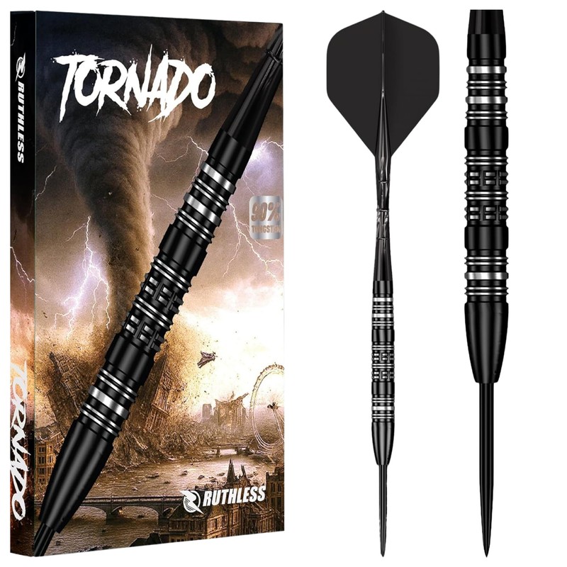 RUTHLESS | Tornado | Steel Tip Darts | 90% Tungsten