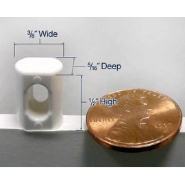 Twist-N-Hook Foam Board Hangers 12 Pack (White)